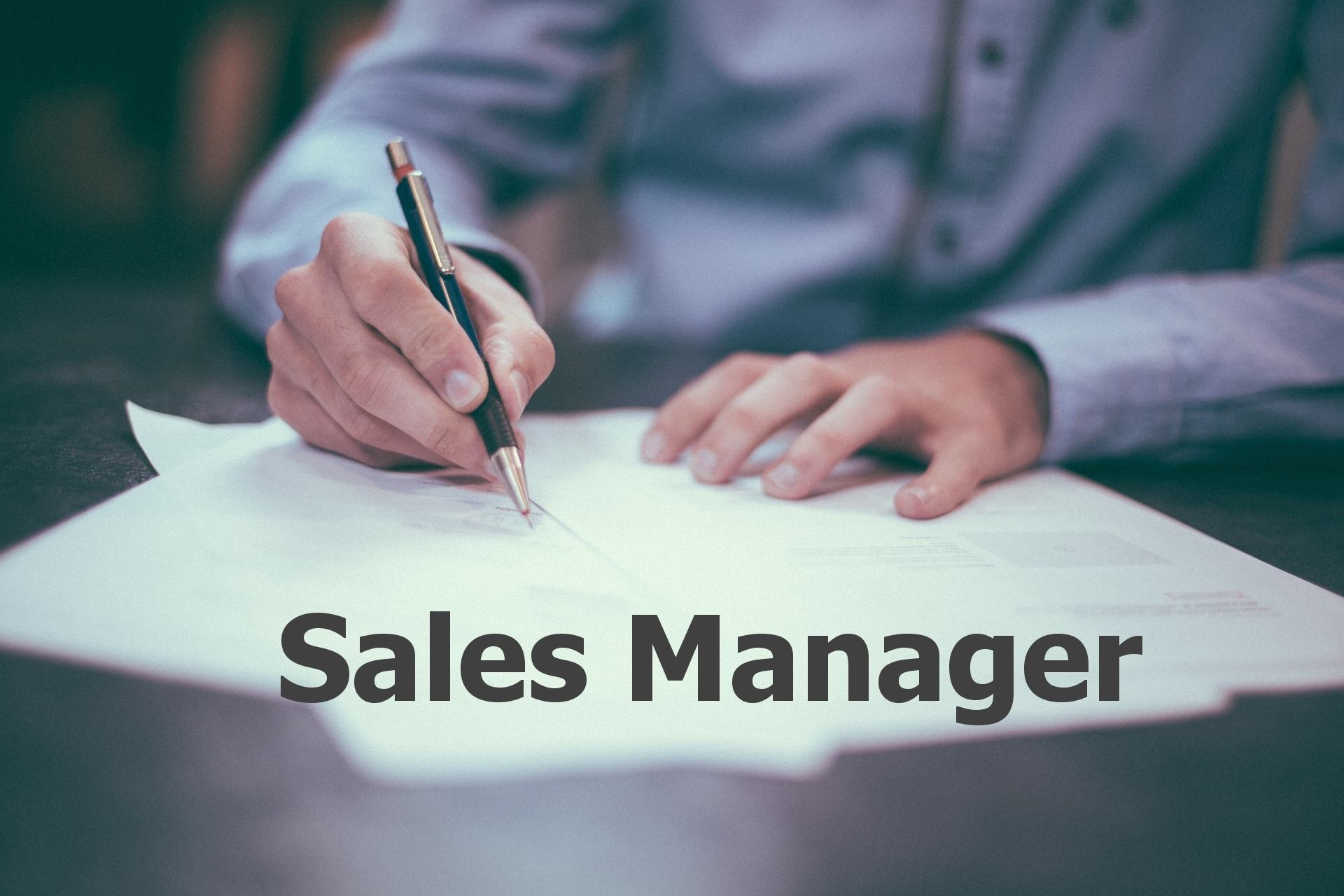 sales manager wanted